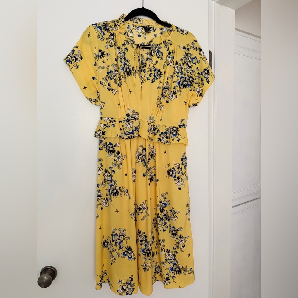 New Ann Taylor yellow floral dress